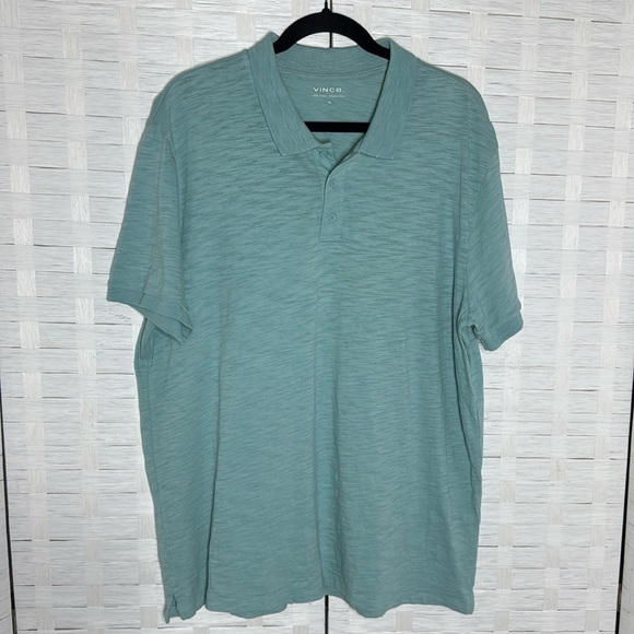 Vince Other - Vince Seagreen Cotton 3 Button Collared Polo ShirtSize XL